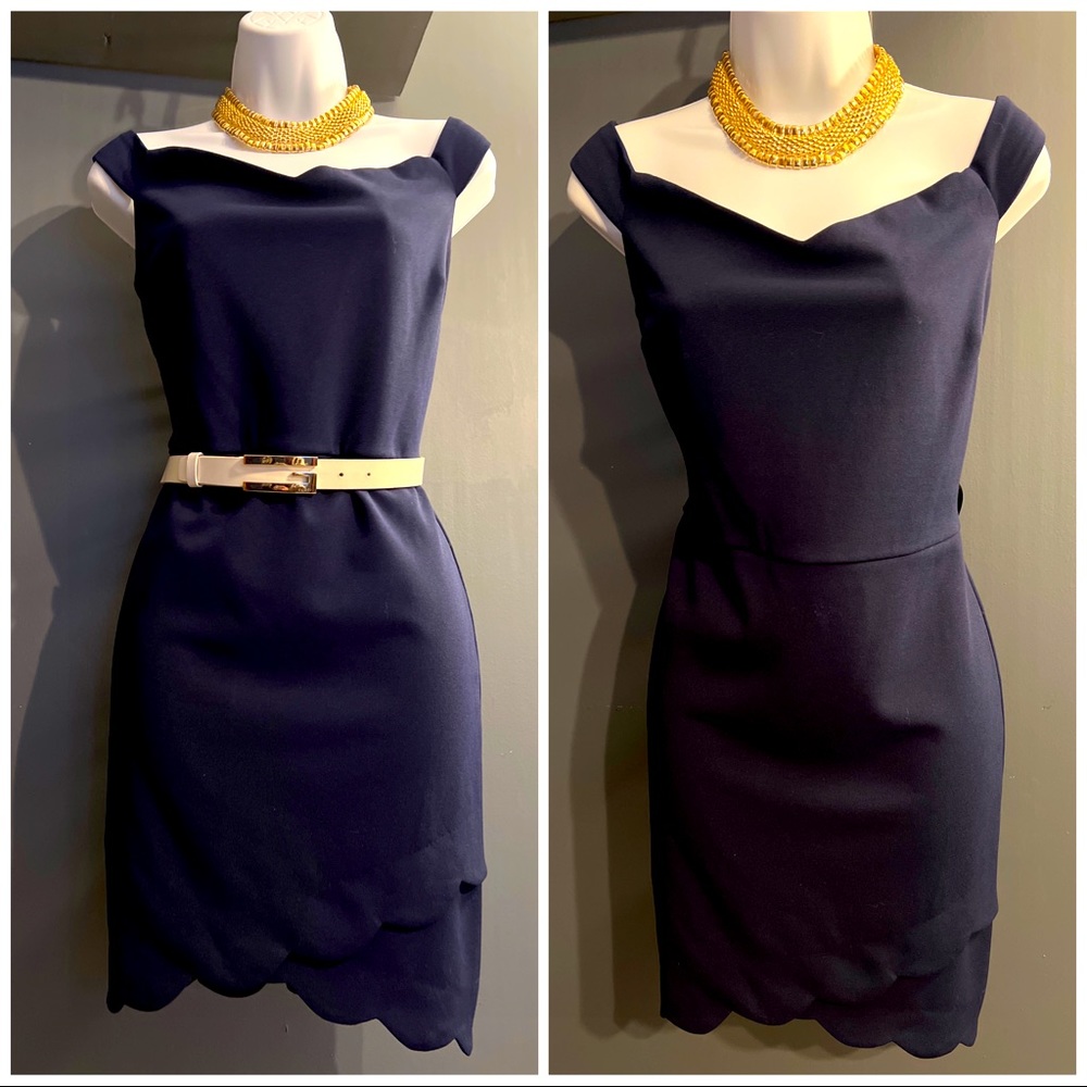 Classy Navy Blue Dress